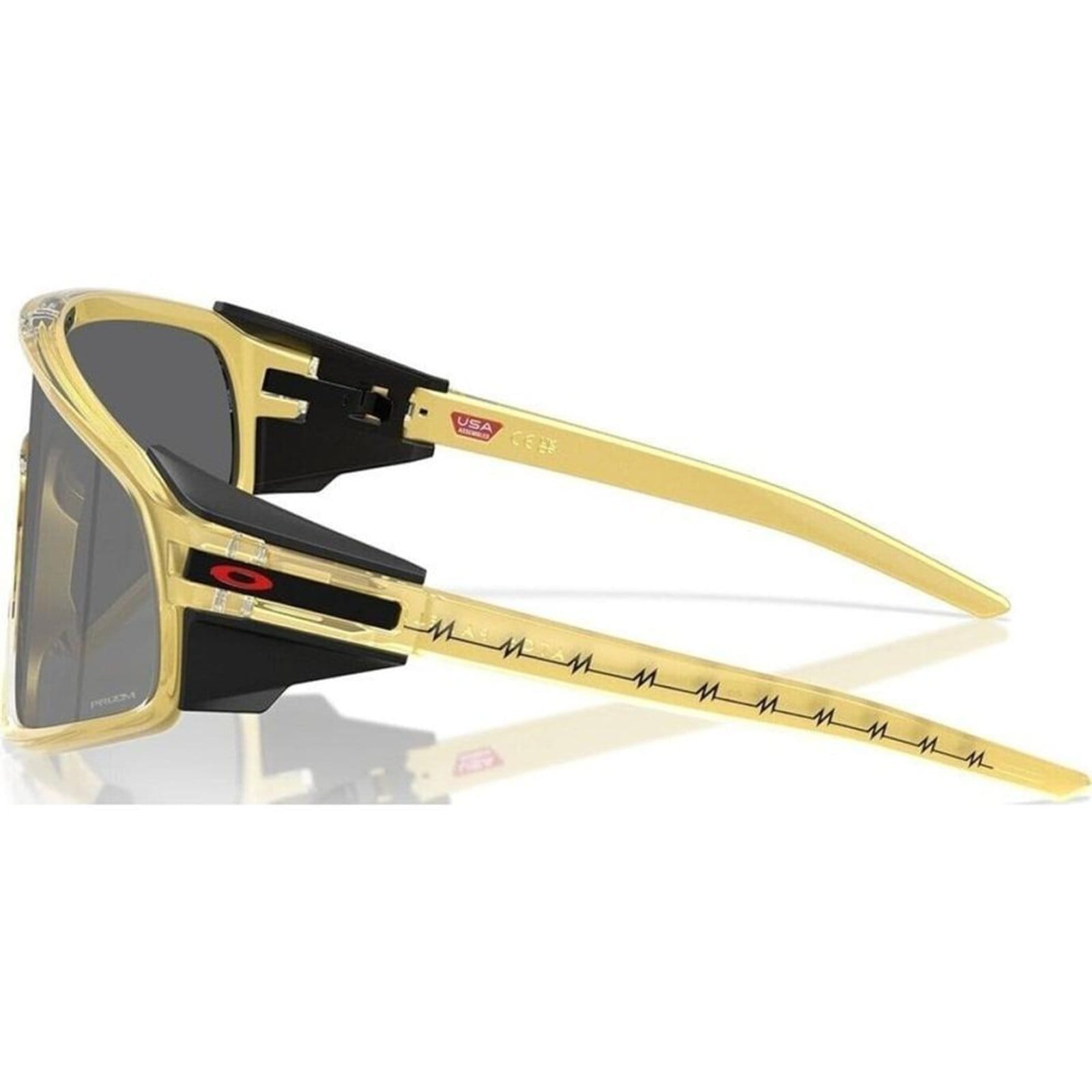 Vista 2 Óculos de Sol Oakley Latch Panel Patrick Mahomes II Gold 435 Oakley amarelo gold