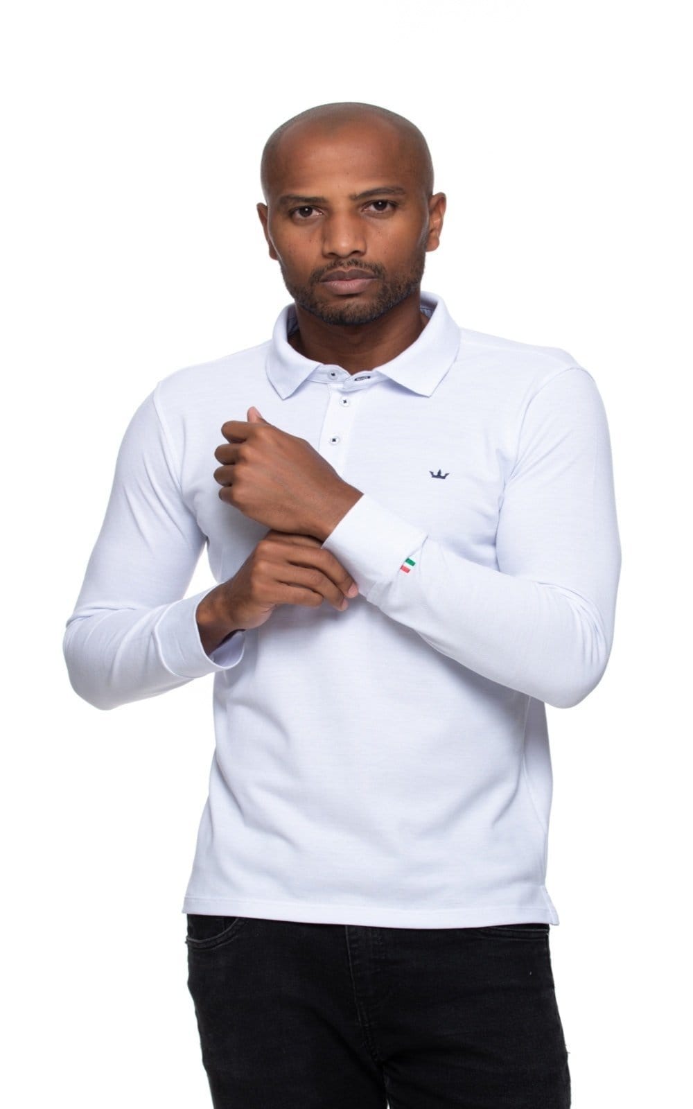 Polo Italia Aburguesia Slim Fit Branca