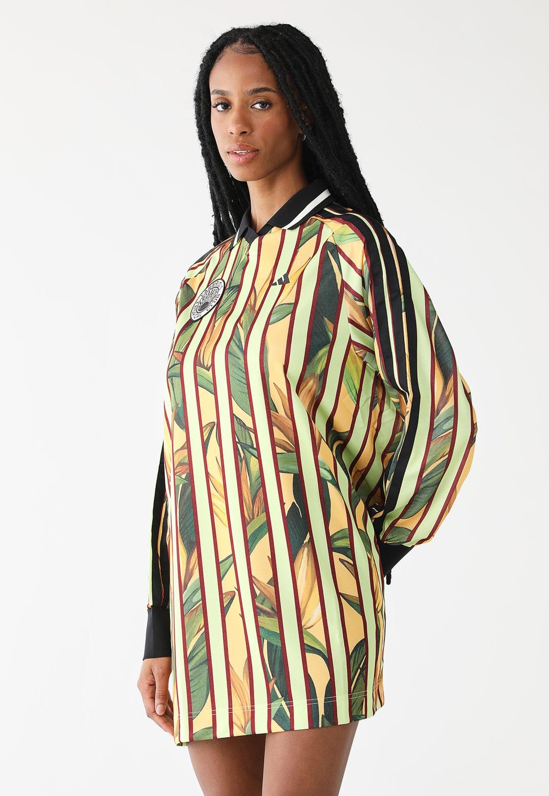 Vestido adidas Originals Curto Premium Farm Amarela