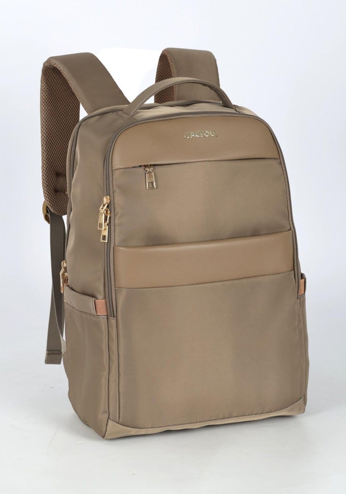 Vista 2 Infantil - Mochila de Costas Média Executiva Feminina Notebook Up4you Up4you bege