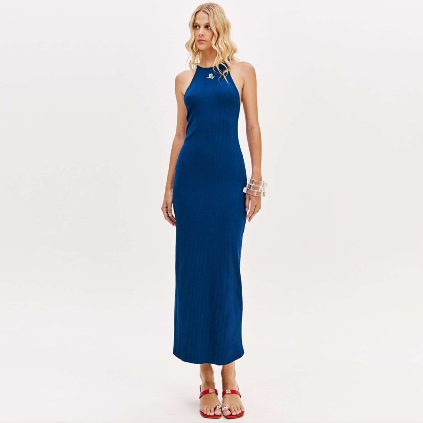 Vestido Super Mid Easy Lança Perfume Pr26 Marinho Feminino