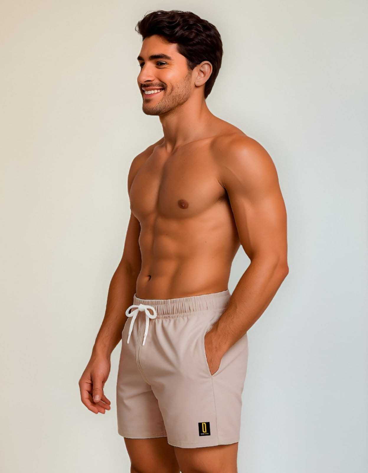 Vista 2 Short Masculino Neon Bermuda Praia Mauricinho Jr Rf. 001 Verde Lucas Lunny bege neon