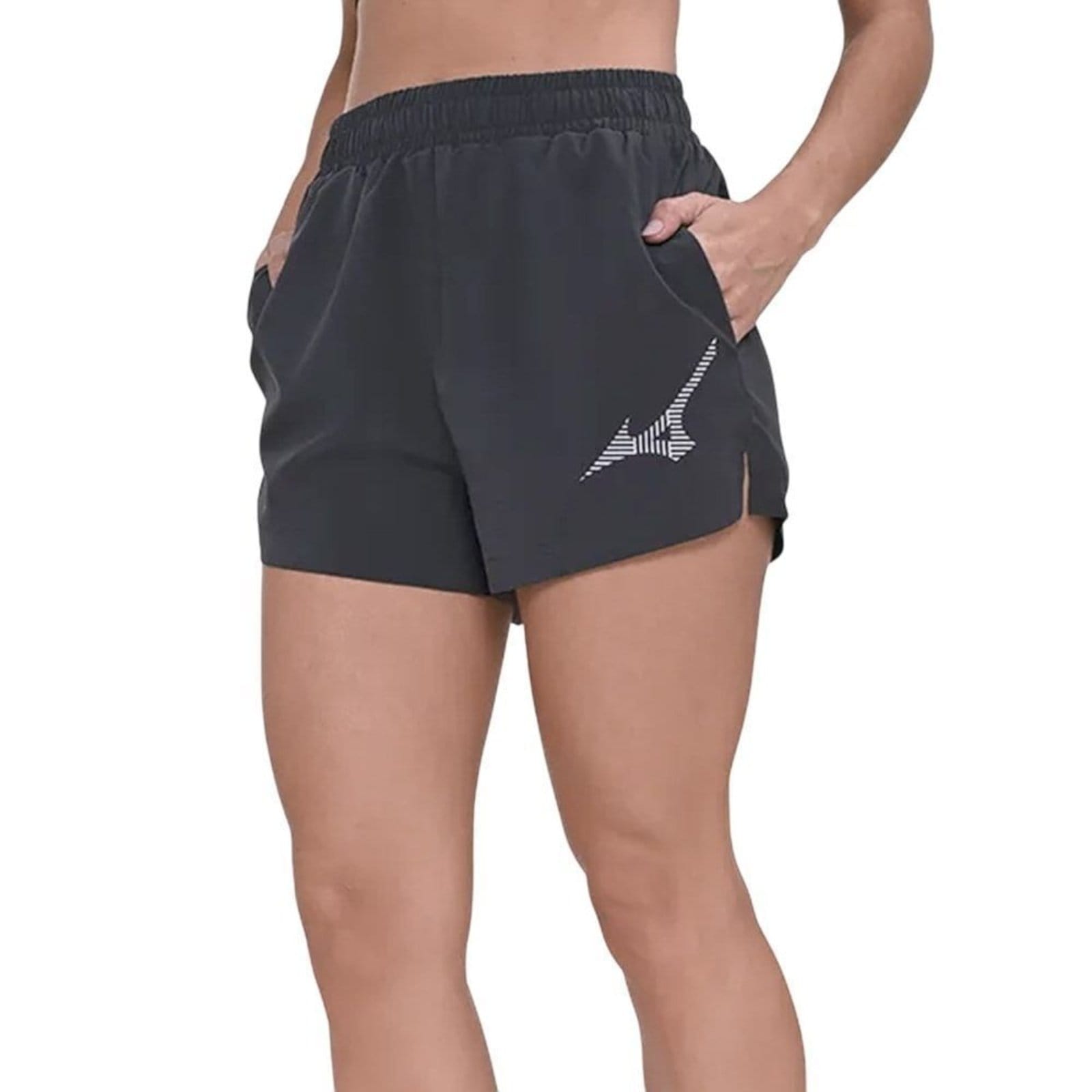 Vista principal Short Mizuno New Runner Feminino Mizuno cinza