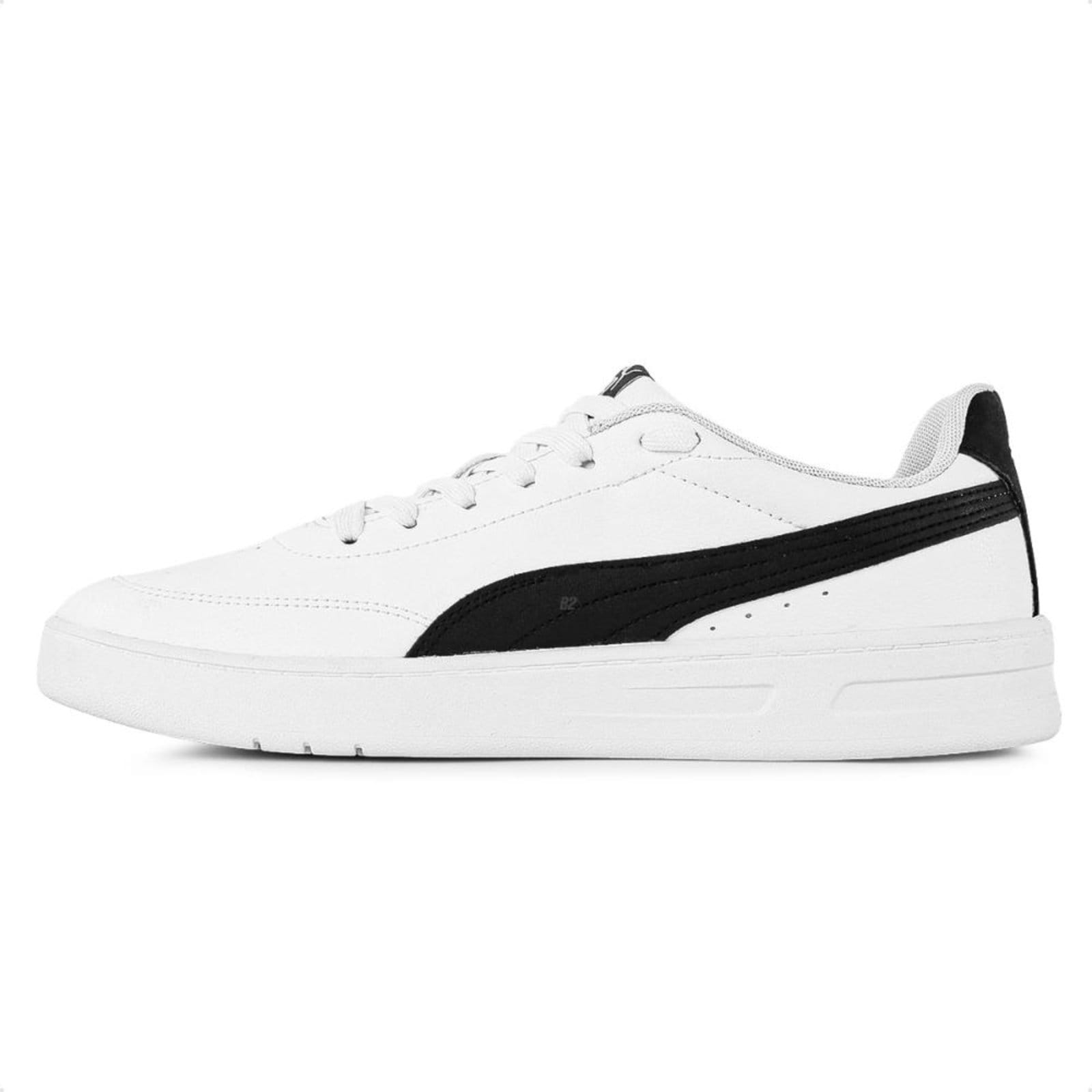Vista 2 Tênis Puma Court Classic Clean Bdp Masculino Puma branco