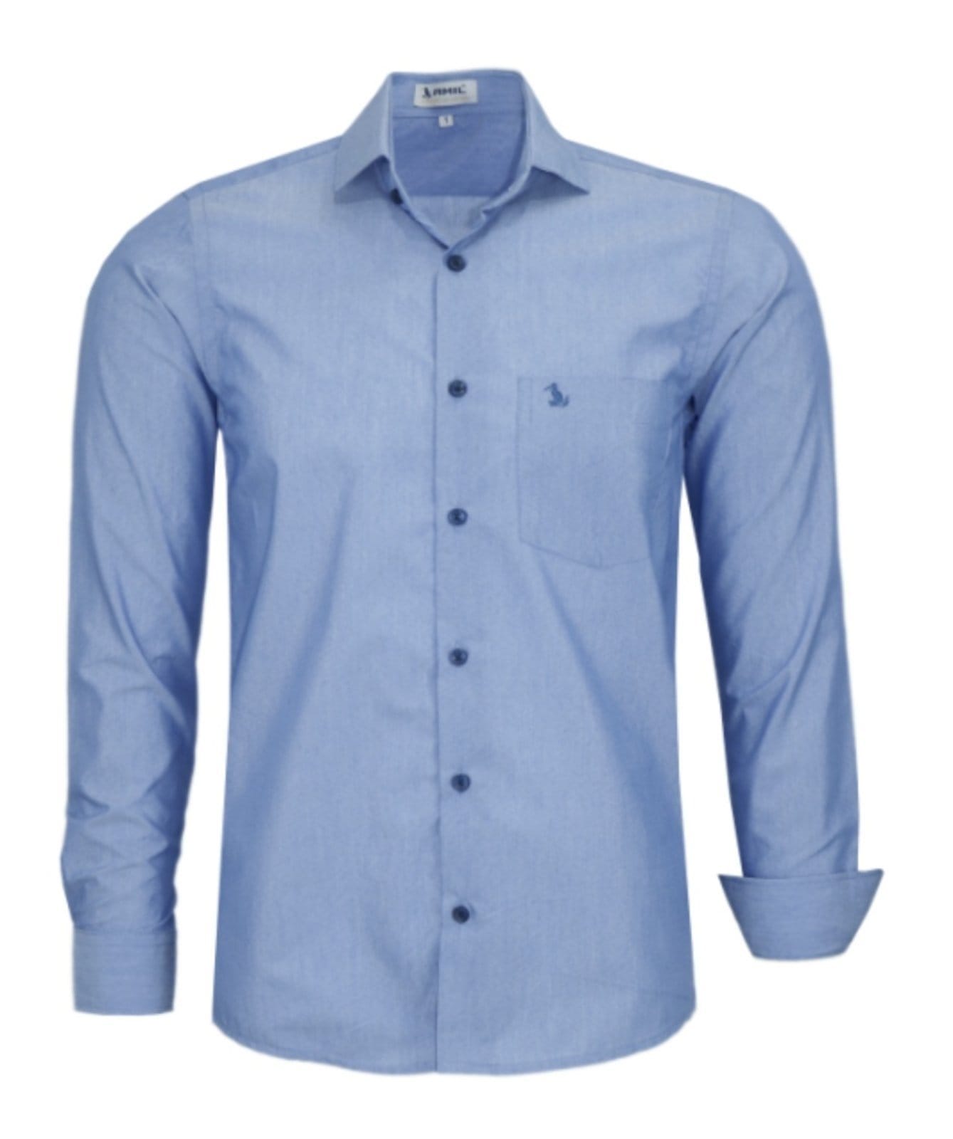 Camisa Social Amil Dratini Comfort Algodão/Poliéster C/Bolso Macia Fácil de Passar
