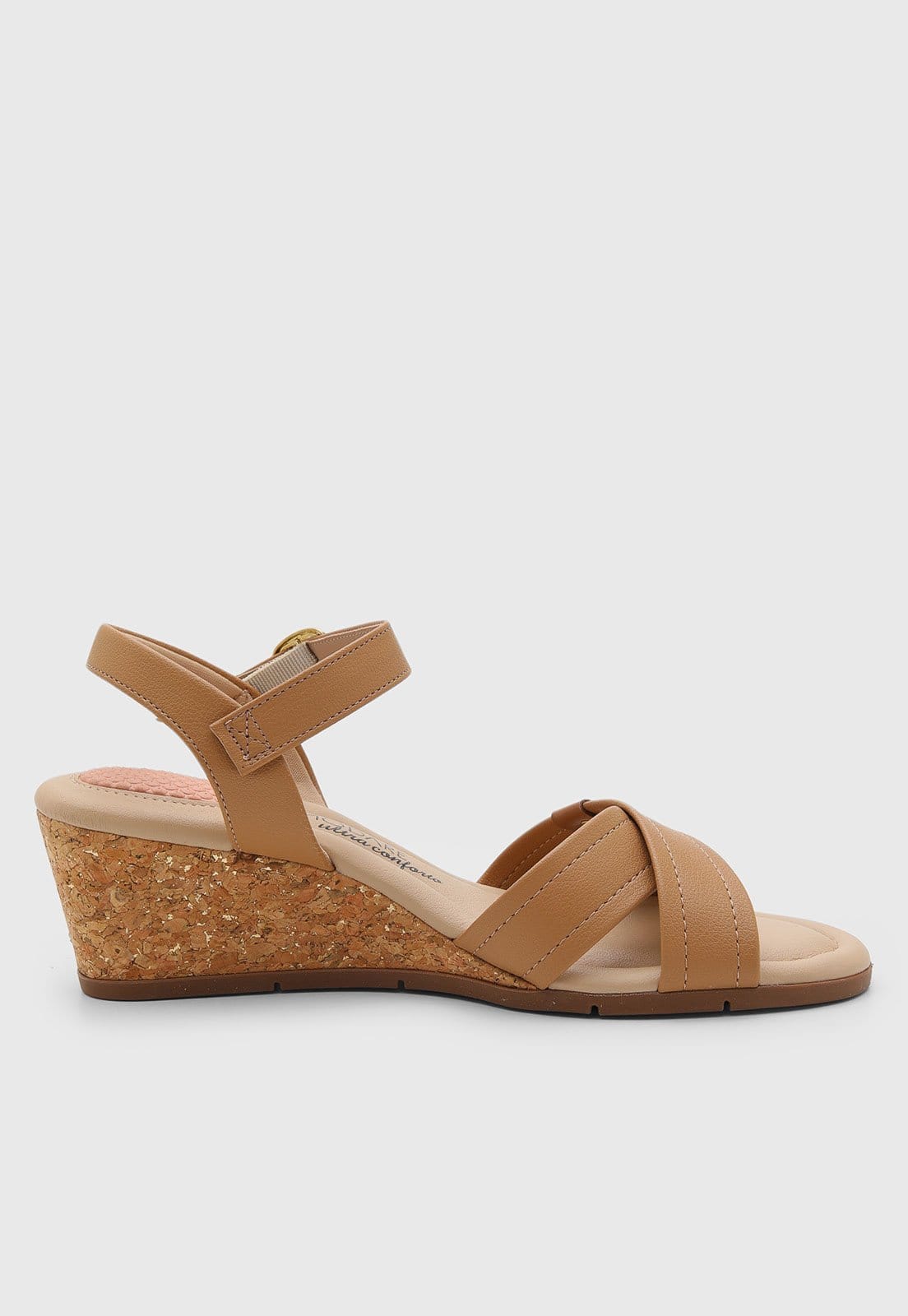 Vista 2 Sandália Feminina Modare Anabela MODARE caramelo