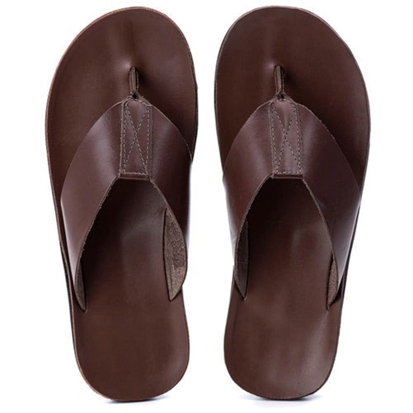 Vista 2 Chinelo de Dedo Em Couro Legítimo Original Franca Griffe Ortopédio Esporão Anatômico FRANCA GRIFFE marrom