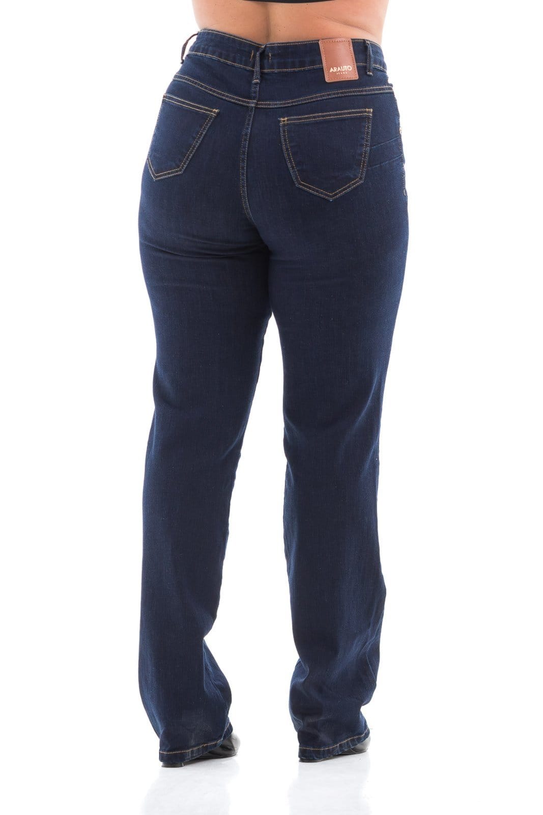 Vista 2 Calça Feminina Arauto Clássica ARAUTO JEANS azul/azul marinho/jeans