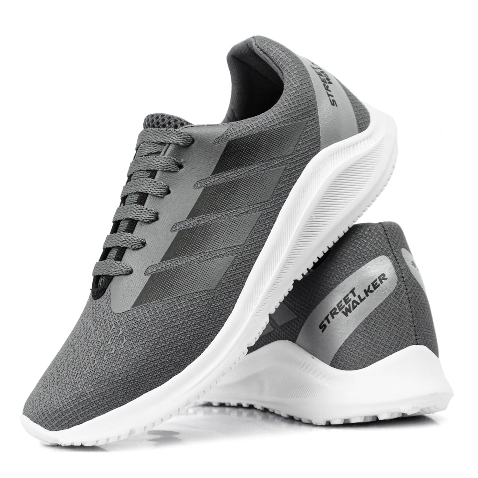 Tênis Masculino Esportivo Leve Confortável para Corrida Caminhada e Academia Chumbo