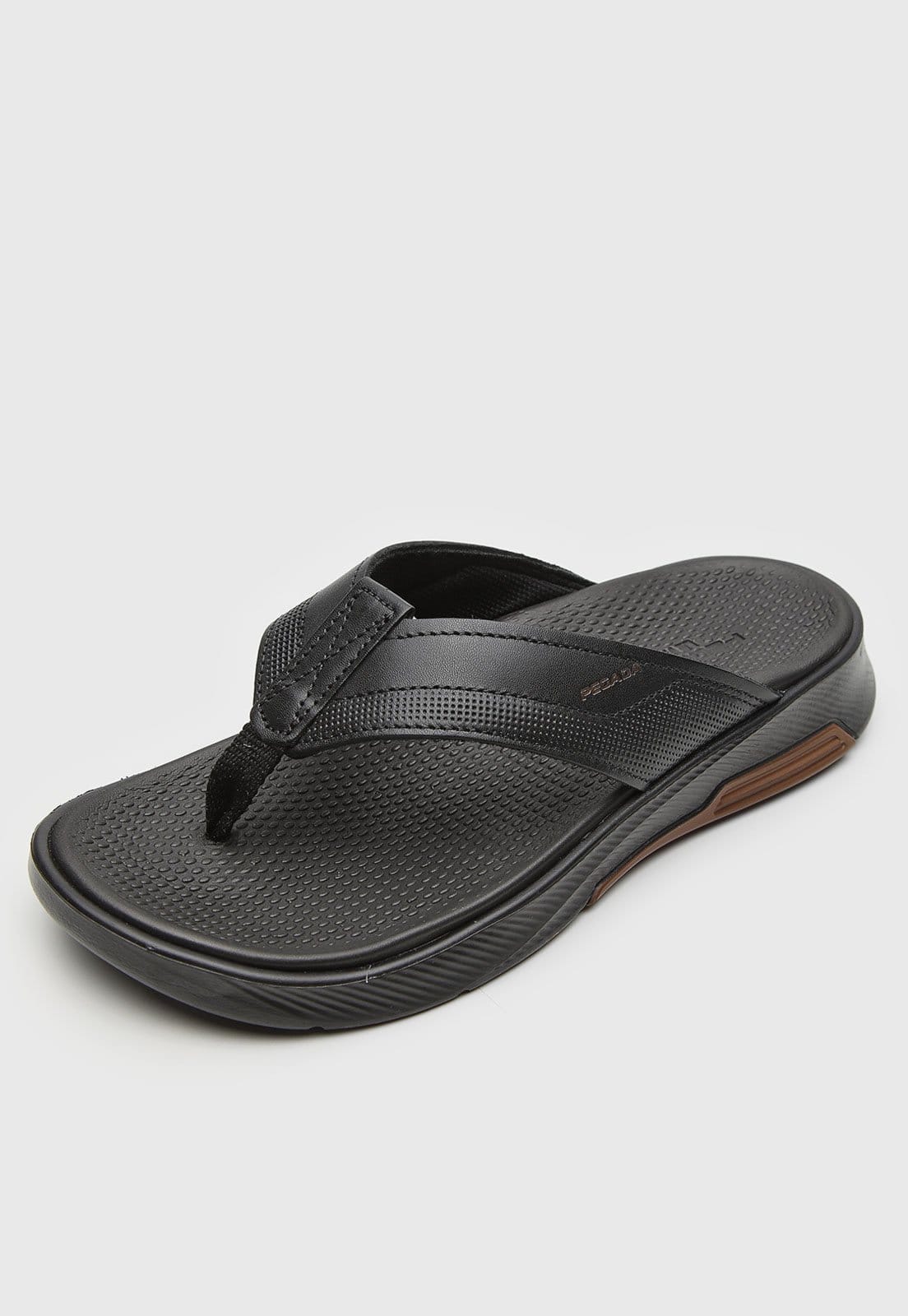 Vista 2 Sandália Masculina Pegada Tiras Largas Preta PEGADA preto