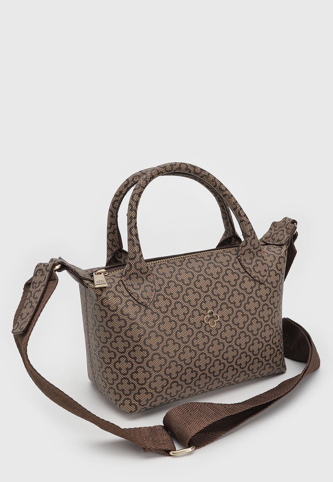 Vista 2 Bolsa Feminina Capodarte Monograma Média Capodarte marrom