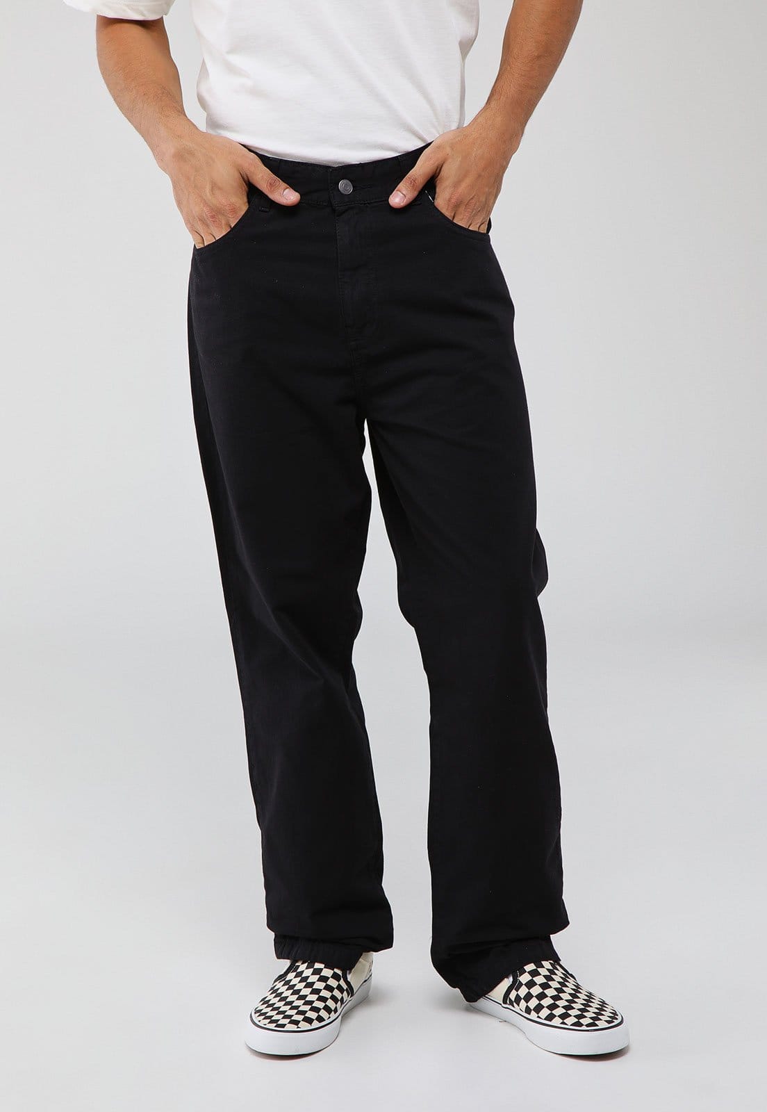 Vista principal Calça Masculina Billabong 73 Black Twill Preta Billabong preto black