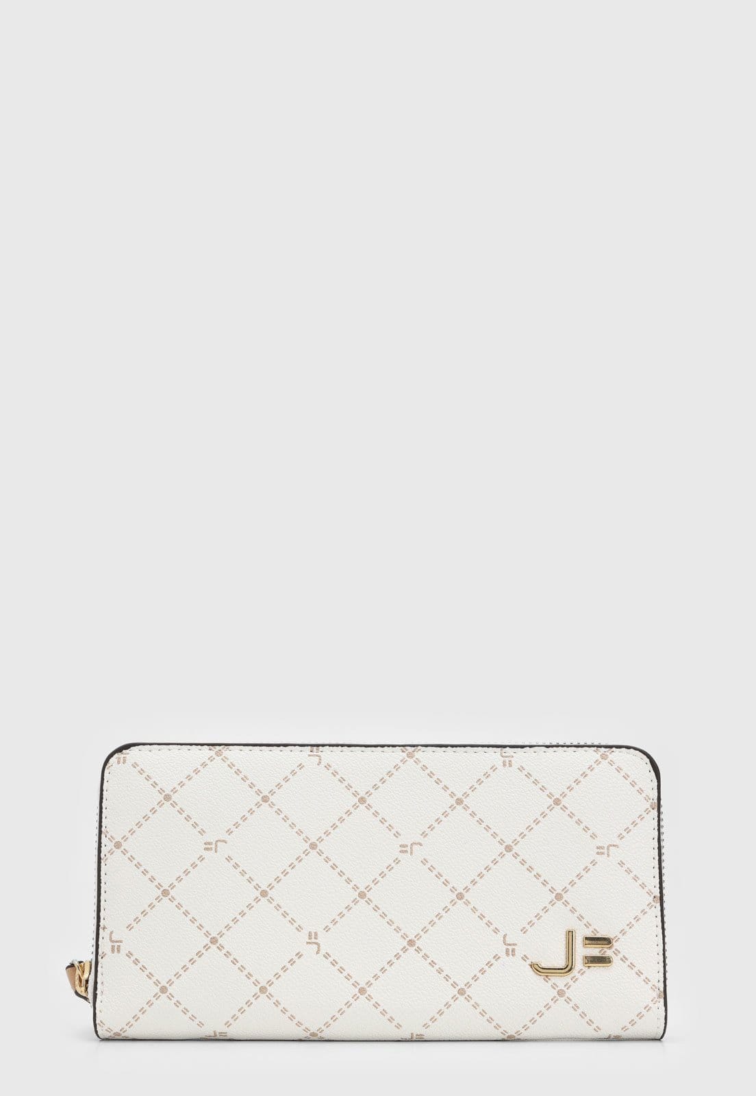 Vista 2 Carteira Feminina Jorge Bischoff Monograma Off-White Jorge Bischoff off-white white