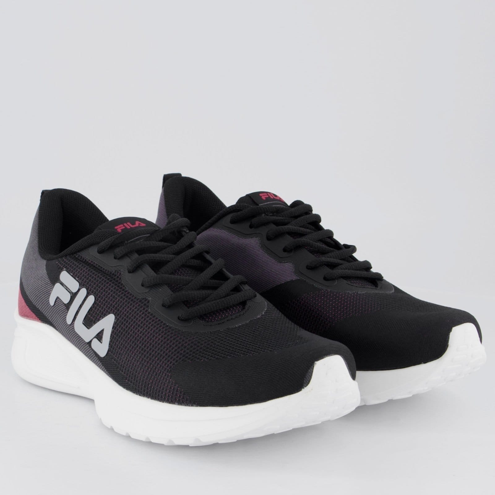 Vista 2 Tênis Fila Vector Feminino e Grafite Fila preto