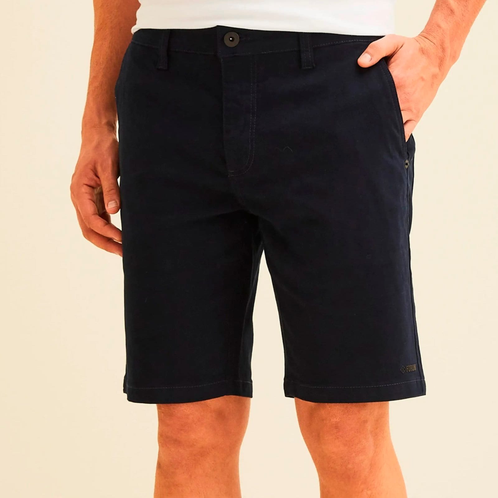 Vista principal Bermuda Sarja Forum Benjamin Ve26 Masculino Forum azul