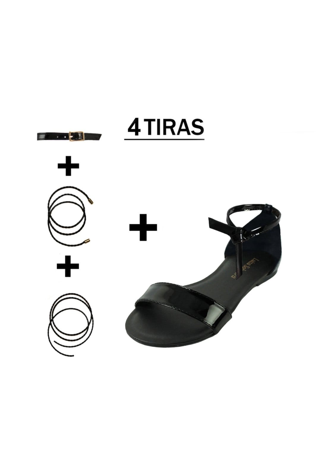 Rasteira Troca Tira Luiza Sobreira Verniz Mod. 2025-2