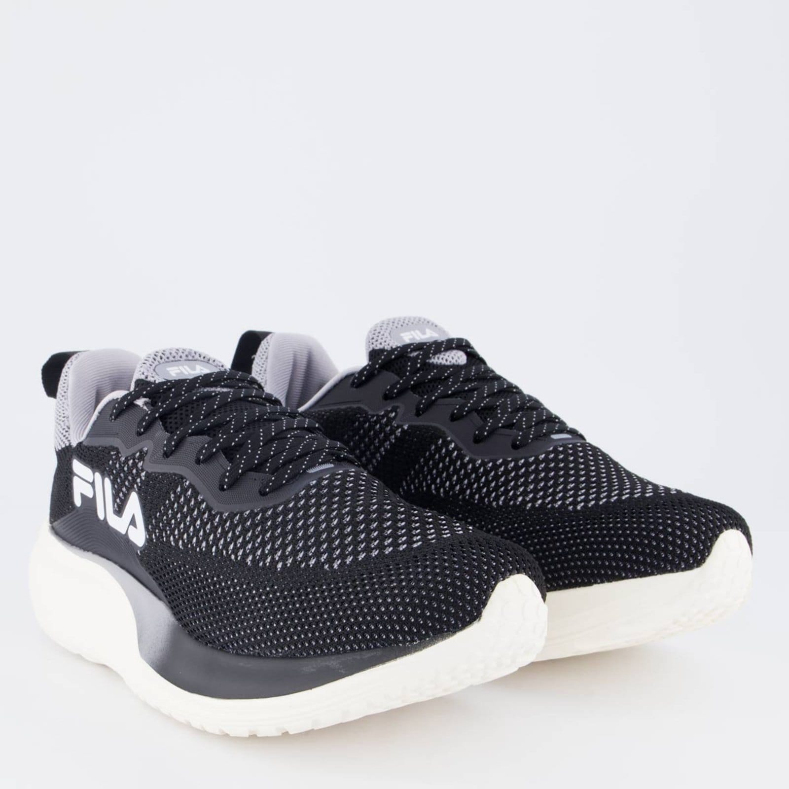 Vista 2 Tênis Fila Speed Lite e Cinza Fila preto