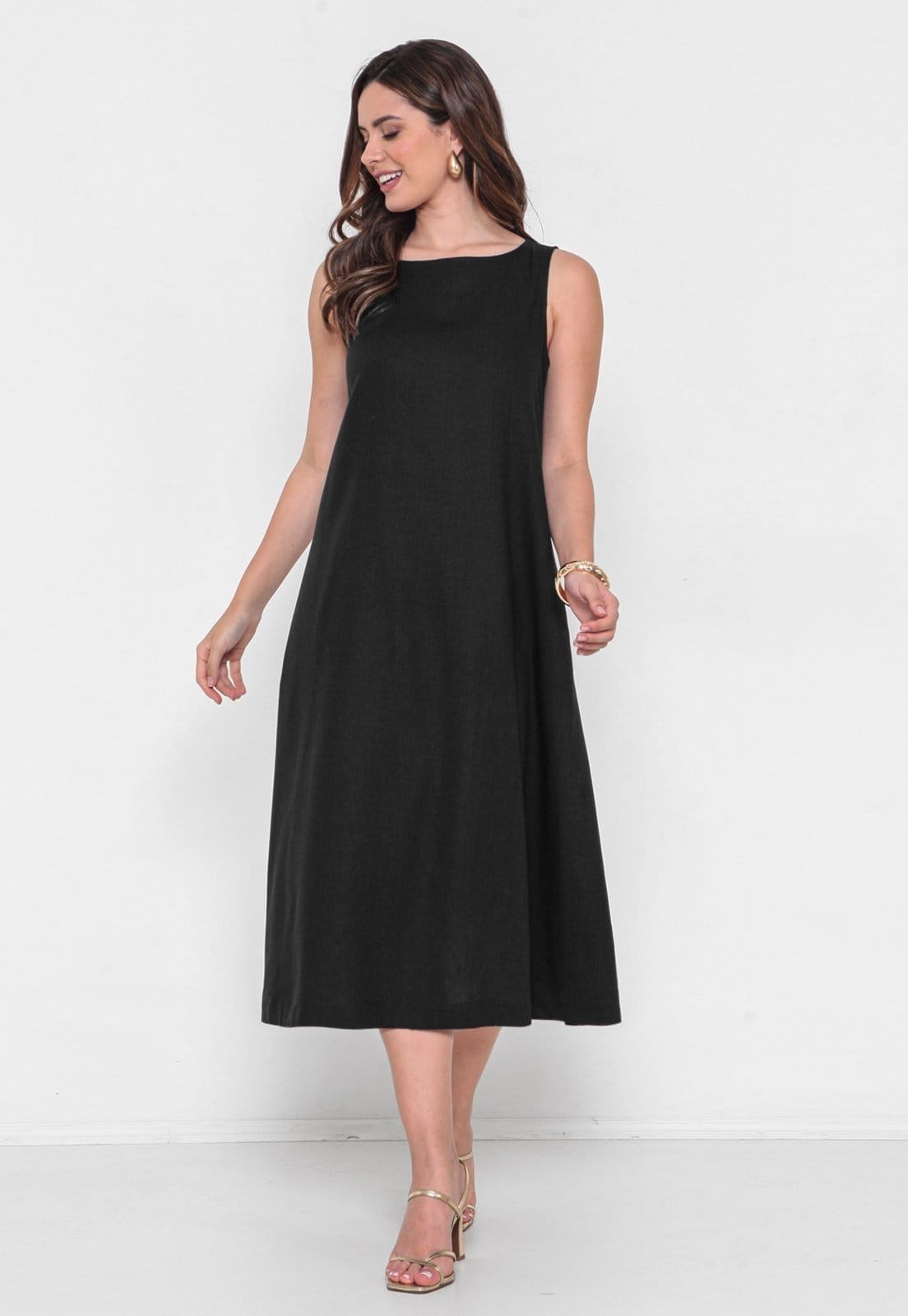 Vestido Intens Linho Midi