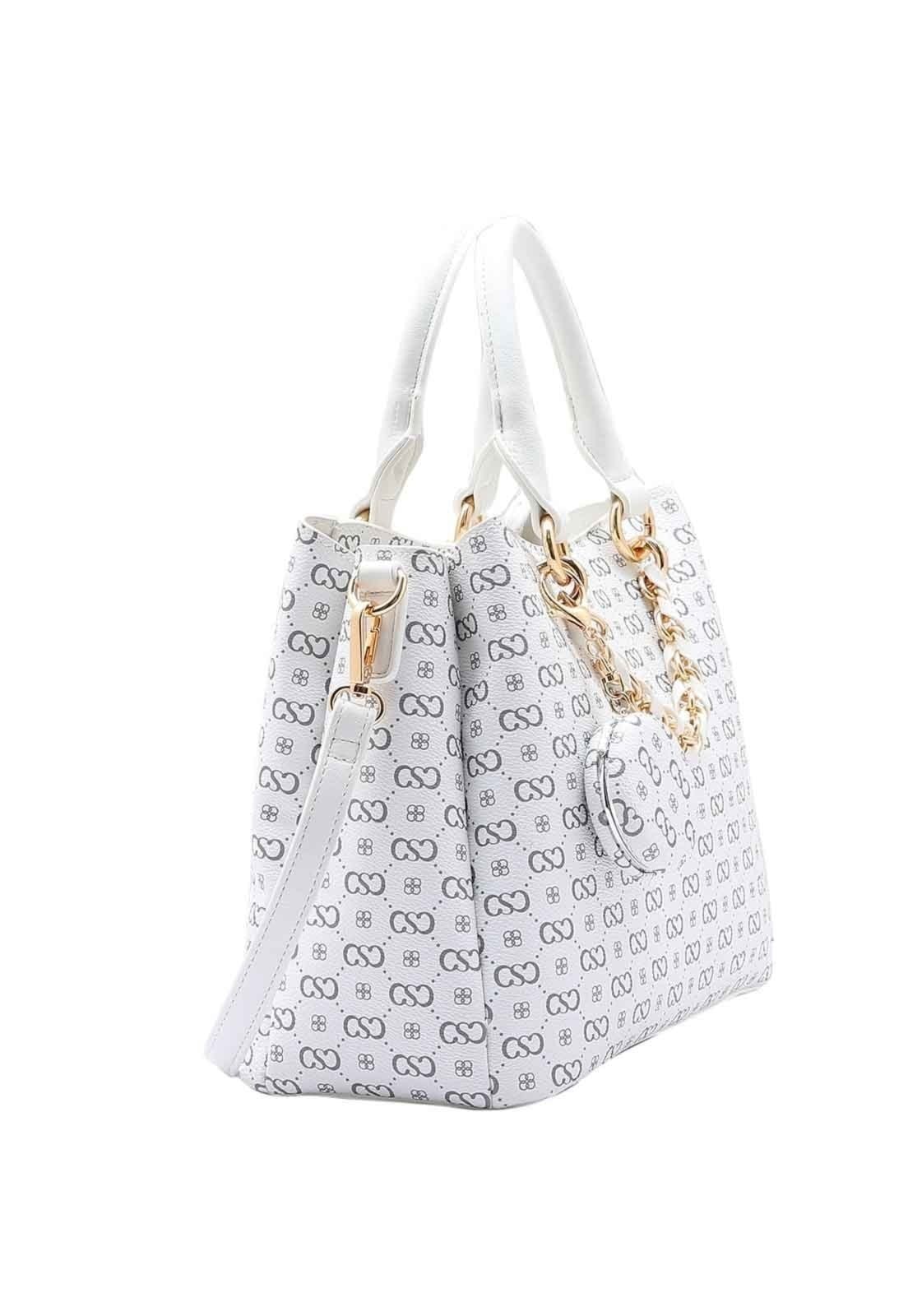 Vista 2 Bolsa Feminina Chenson Original Elegance Luxo Mão Off-White 3485083 Chenson off-white white