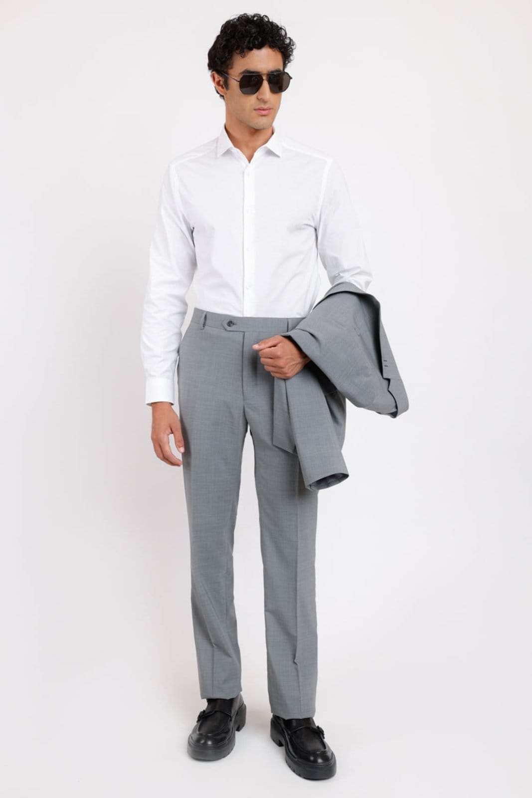 Vista 2 Camisa Slim Social Sem Bordado Aramis branco