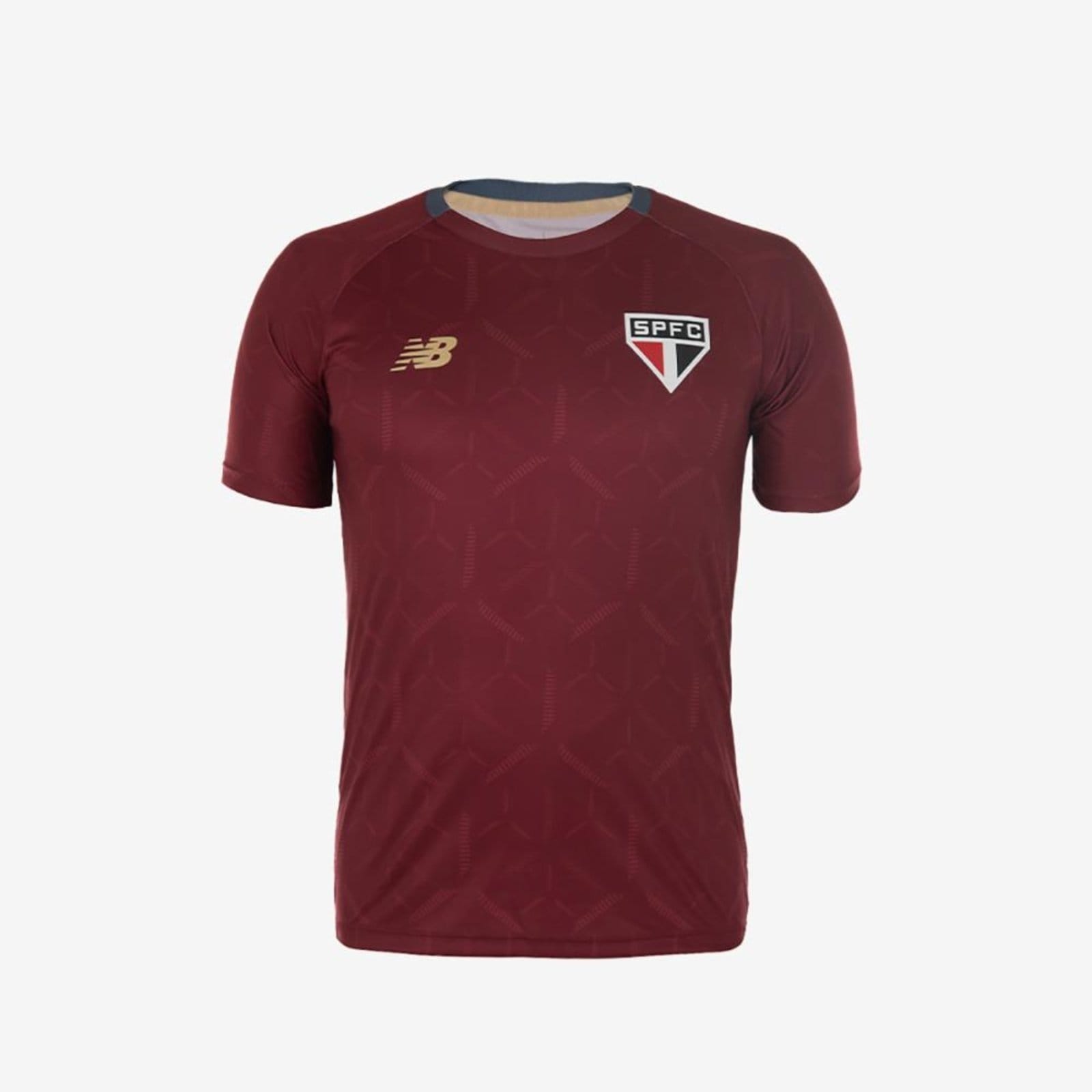 Vista principal Camisa Treino Spfc 2025 Masculina New Balance incolor