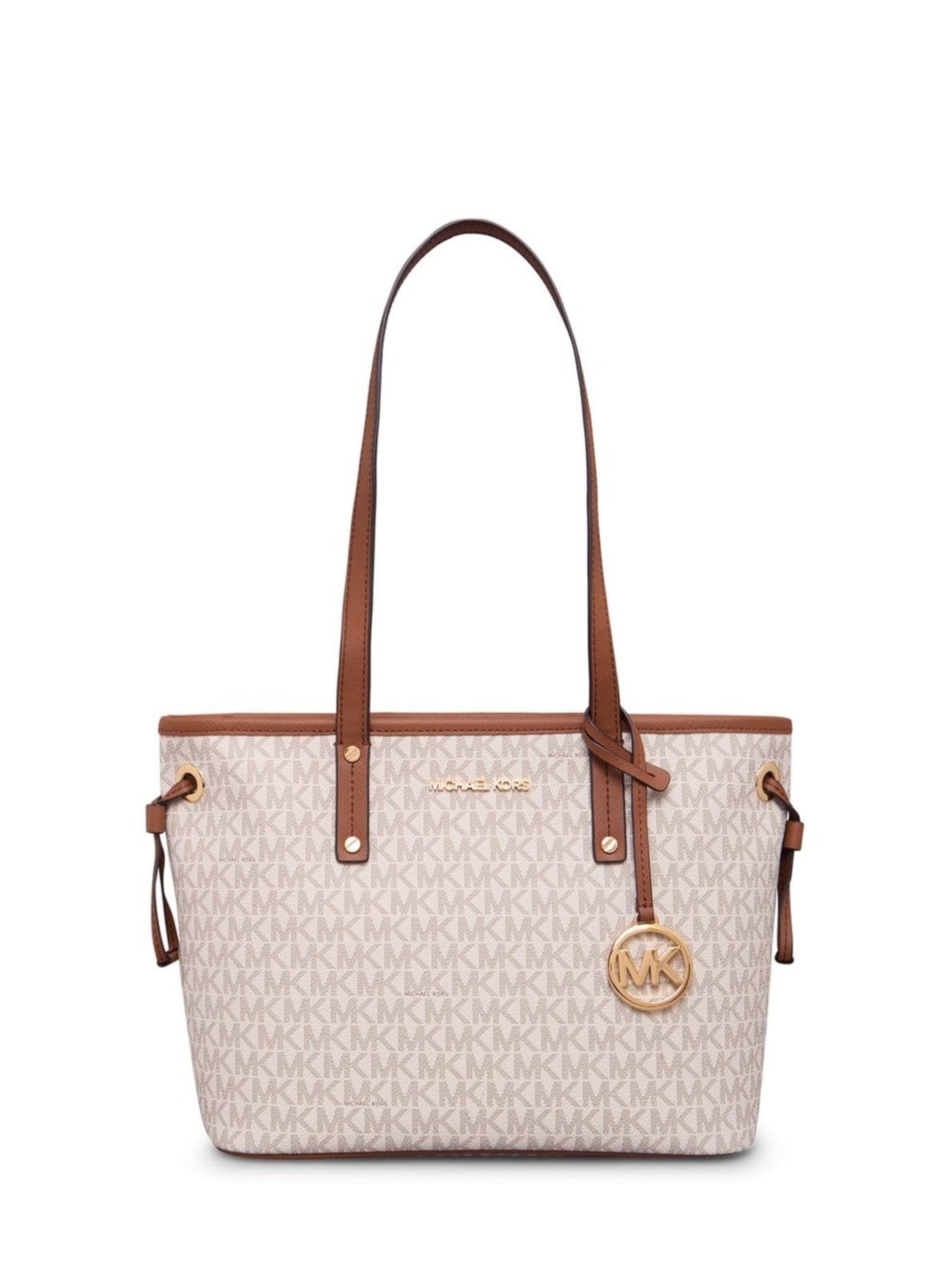 Vista principal Bolsa Tote Jet Set Logo Grande 35T9gtvt1v150 Michael Kors bege