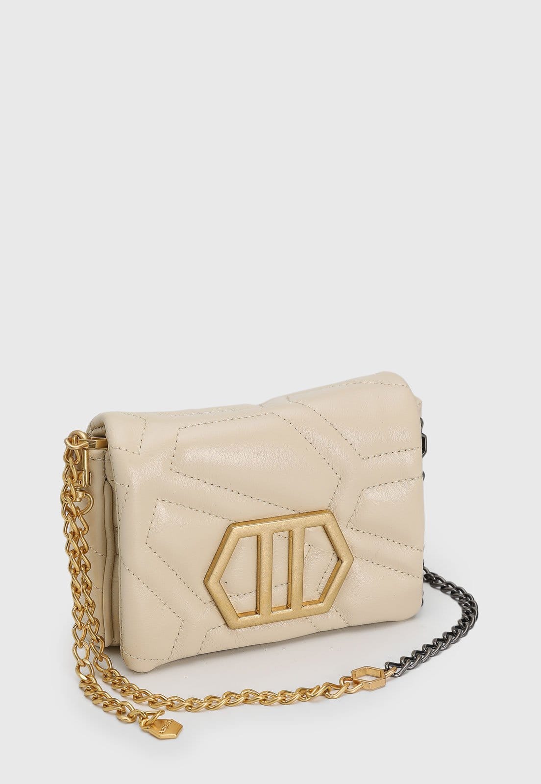 Vista 2 Bolsa Feminina Arezzo Pana Pequena Off-White Arezzo off-white white