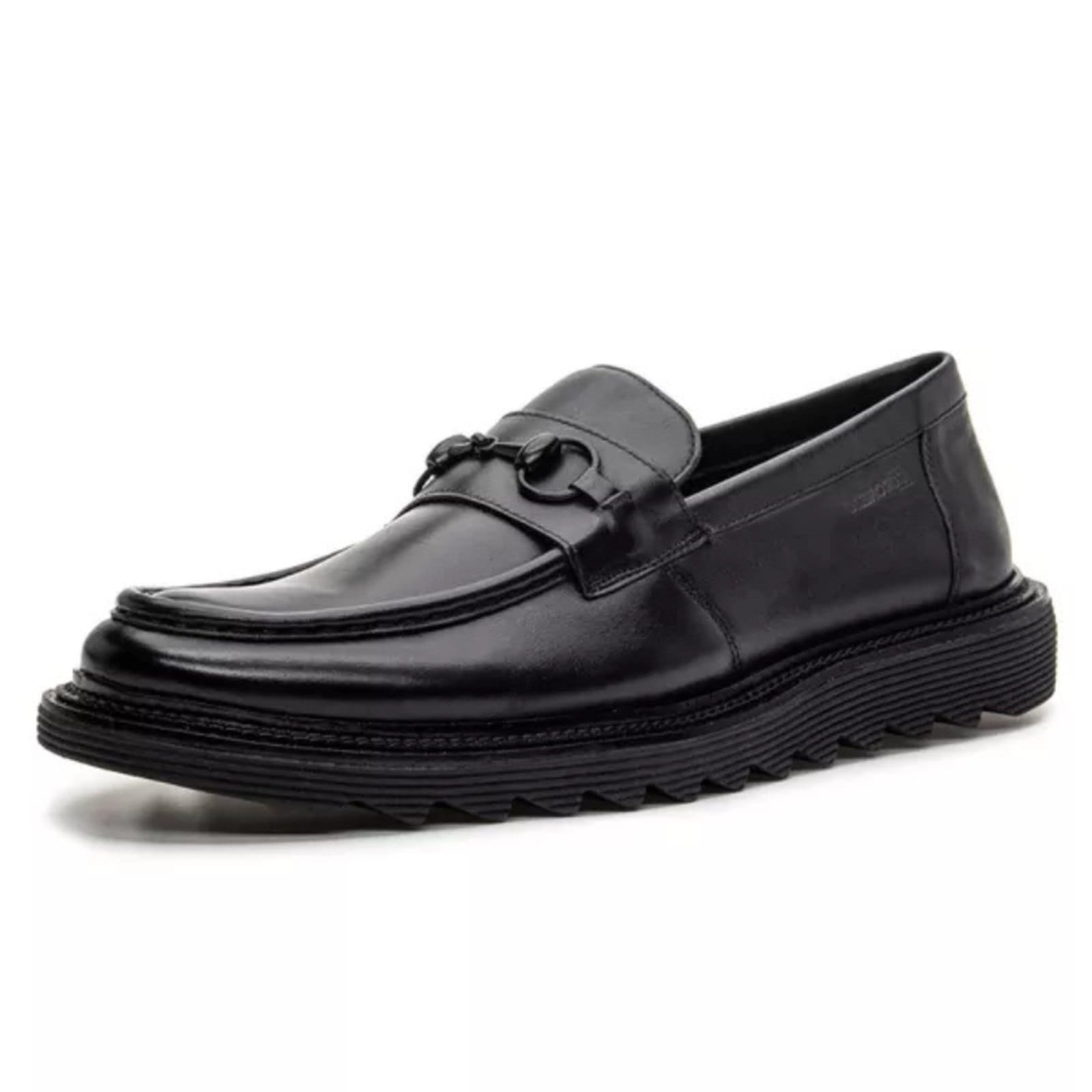Loafer Masculino Monet All Black Preto Em Couro