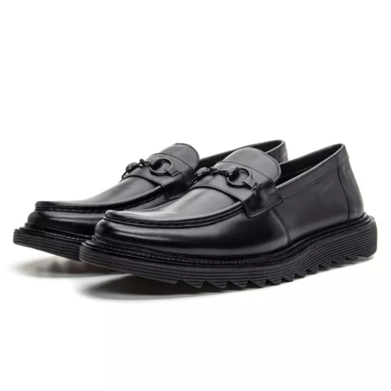 Vista 2 Loafer Masculino Monet All Black Preto Em Couro Coronello preto black