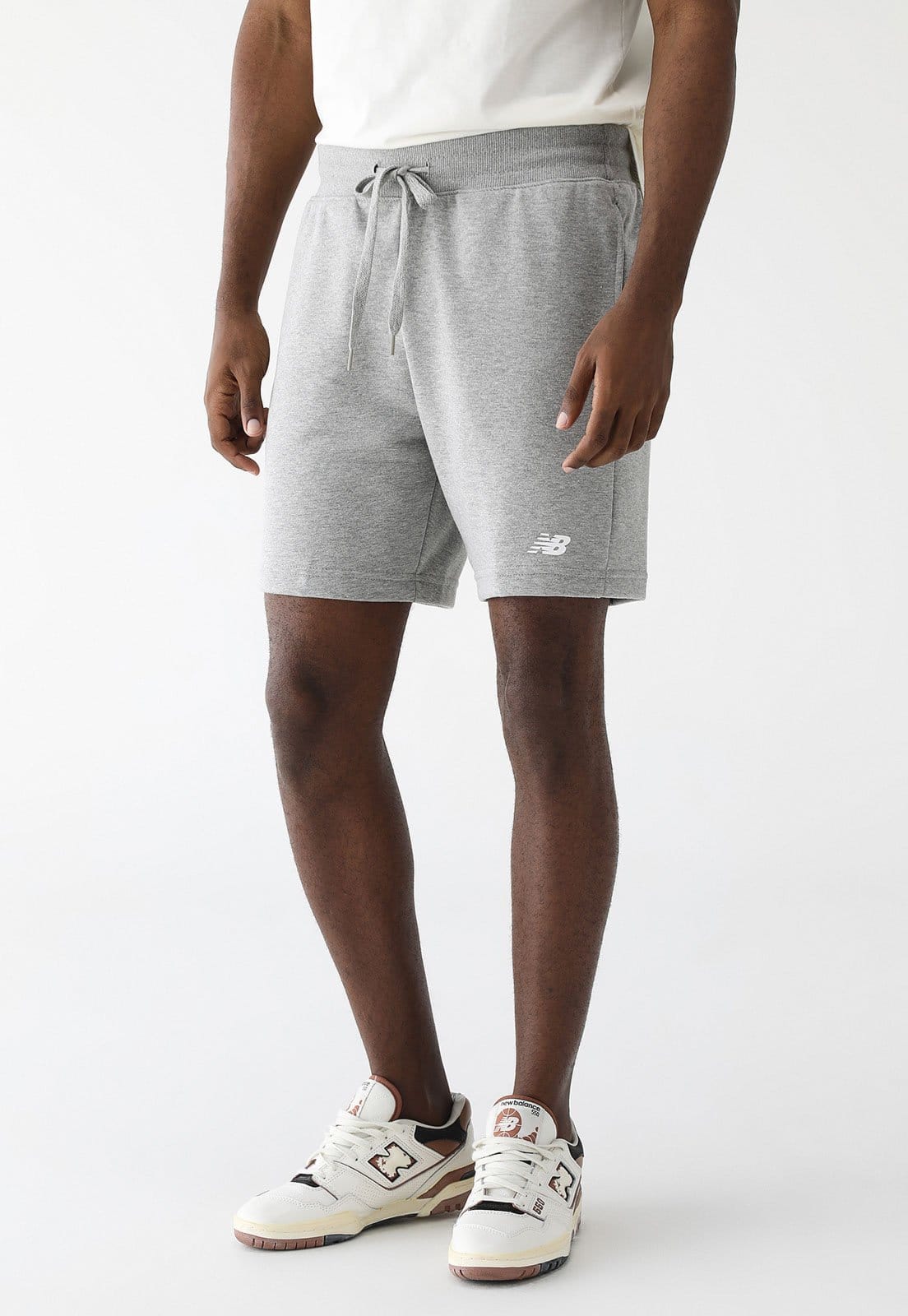 Bermuda de Moletom New Balance Reta Essentials