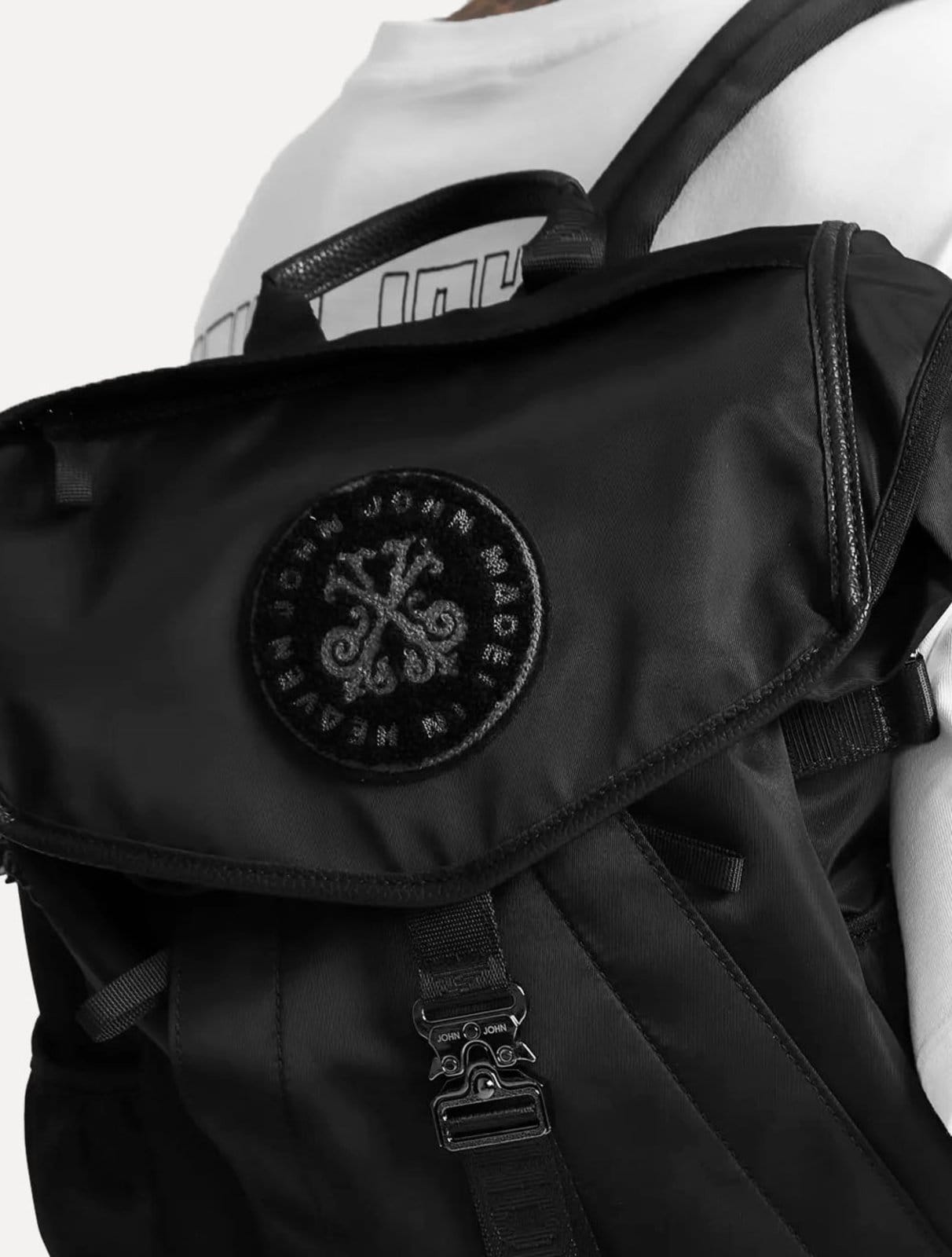 Vista 2 Mochila John John Masculina Backpack Phillip Preta John John preto