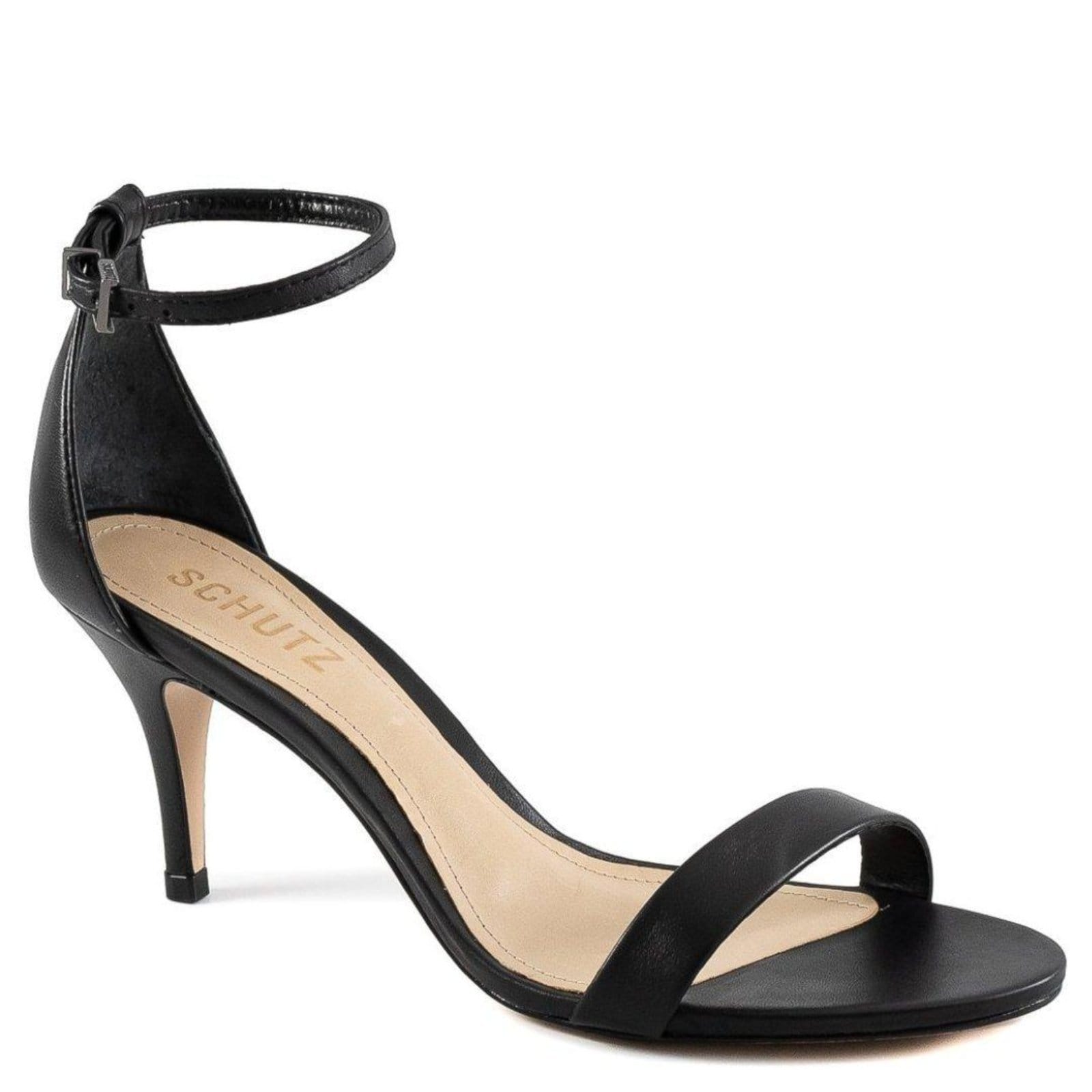 Vista 2 Sandália Schutz Feminina Gizele Salto Médio S042290324 Preto Schutz incolor