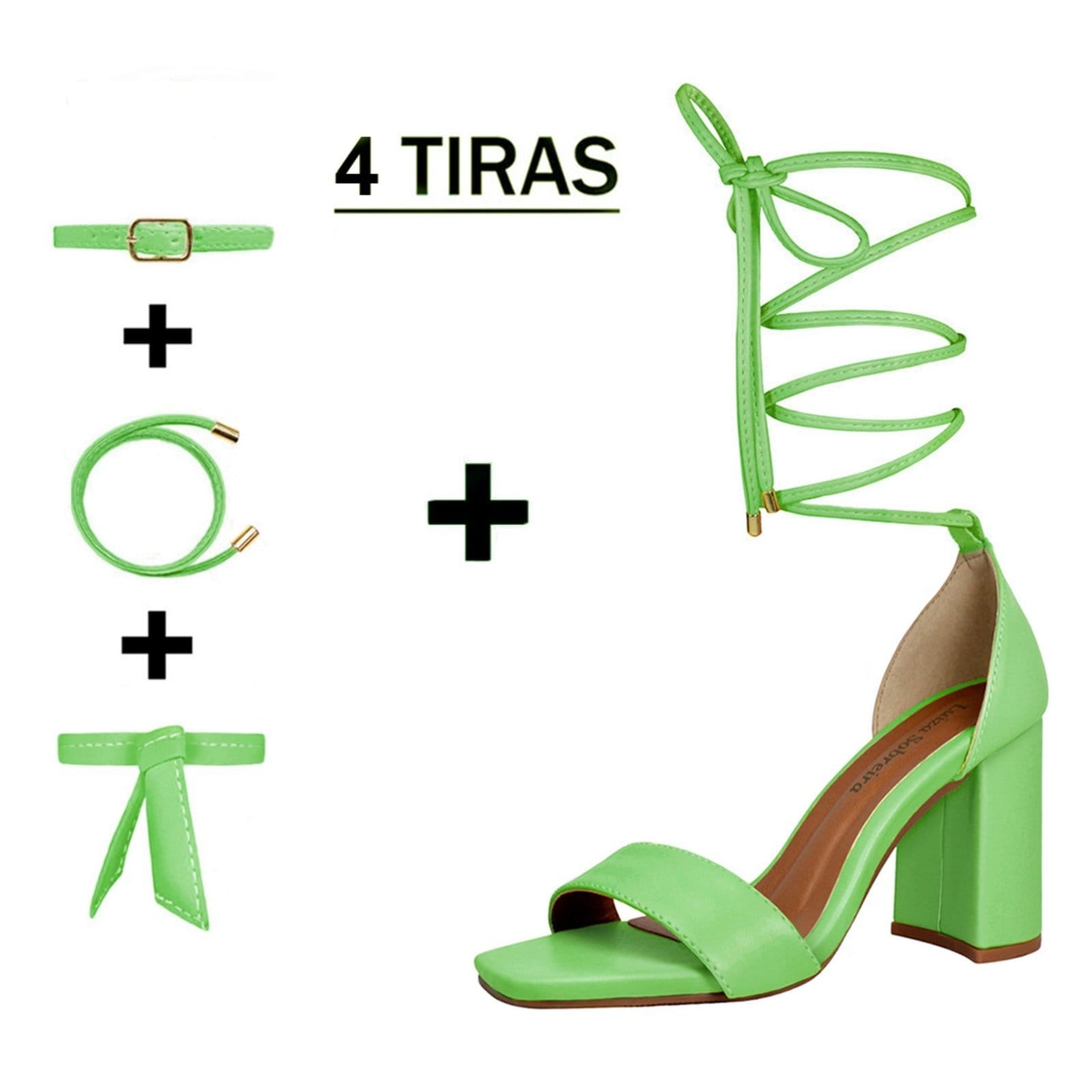 Sandália Troca Tira Salto Alto Grosso Luiza Sobreira Mod. 2165-2