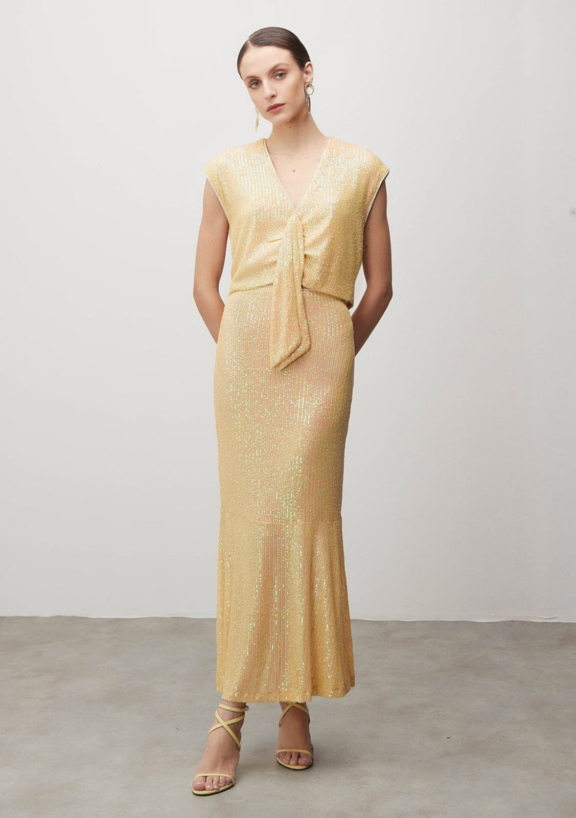 Saia Iódice Longa Sereia Com Recorte