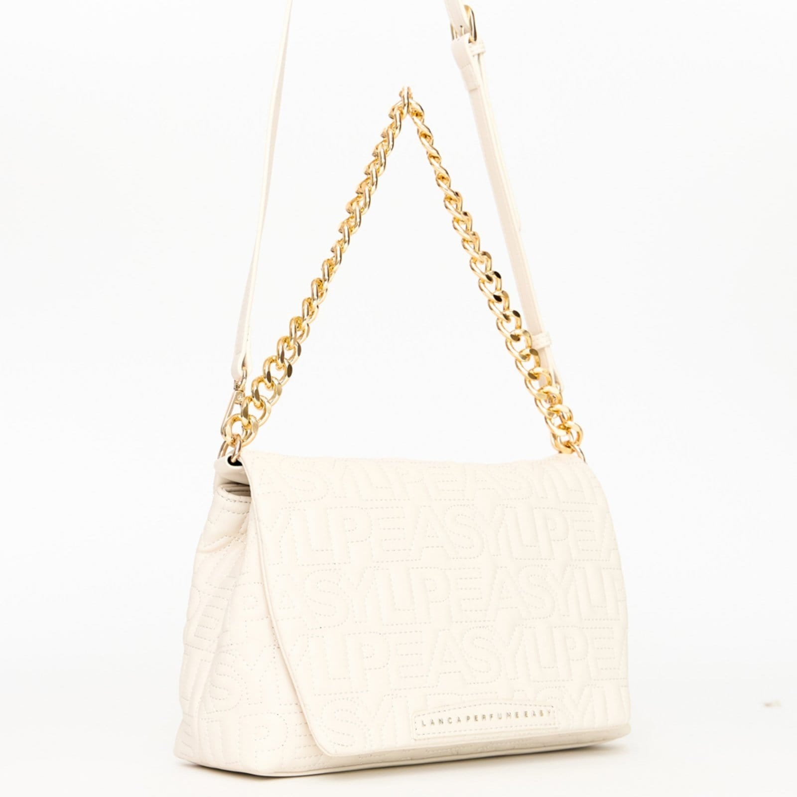 Vista 2 Bolsa Shoulder Easy Lança Perfume Bag Ou25 Feminino Easy Lança perfume bege