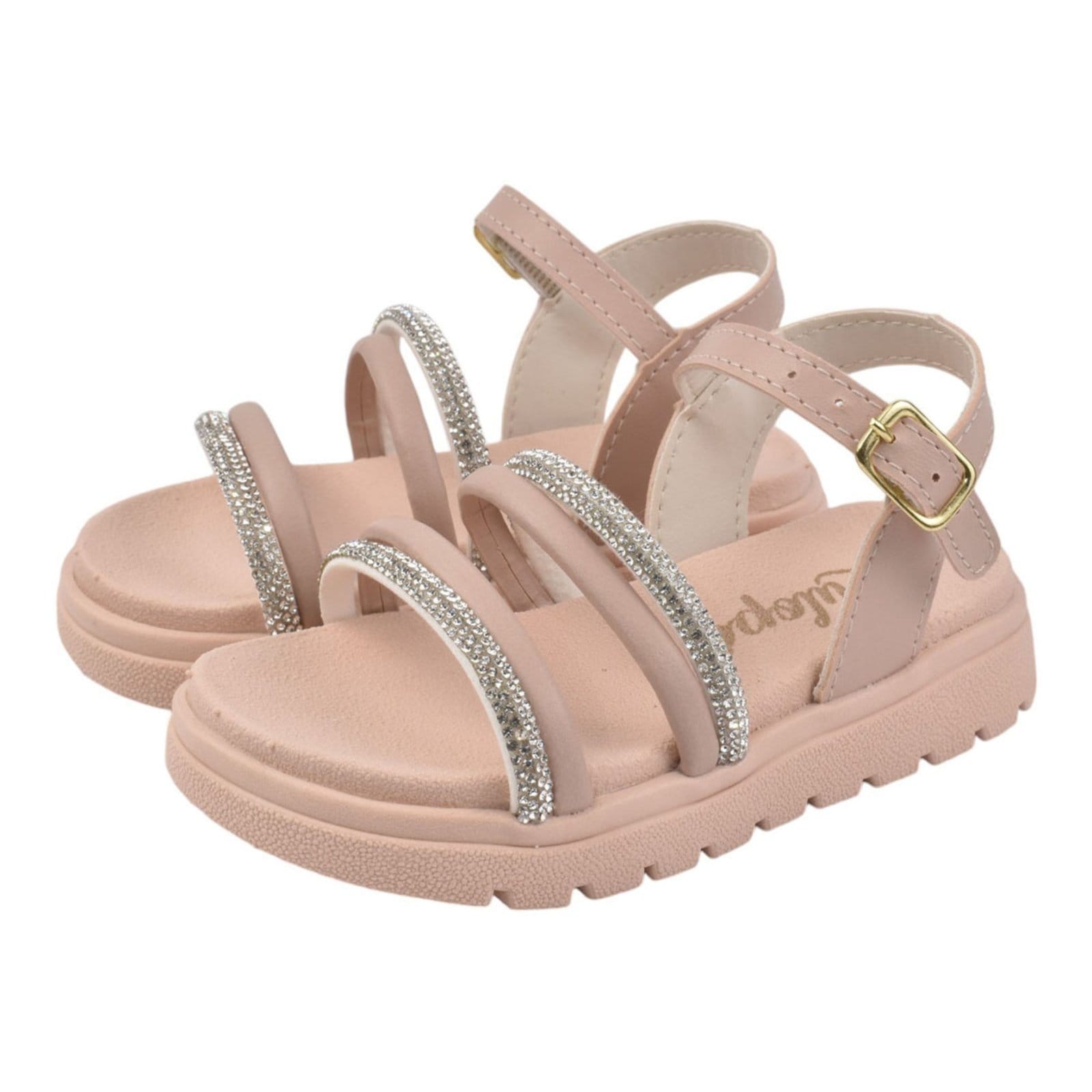 Vista 2 Sandália Plataforma New Clean Feminina Lulopé Lulope nude