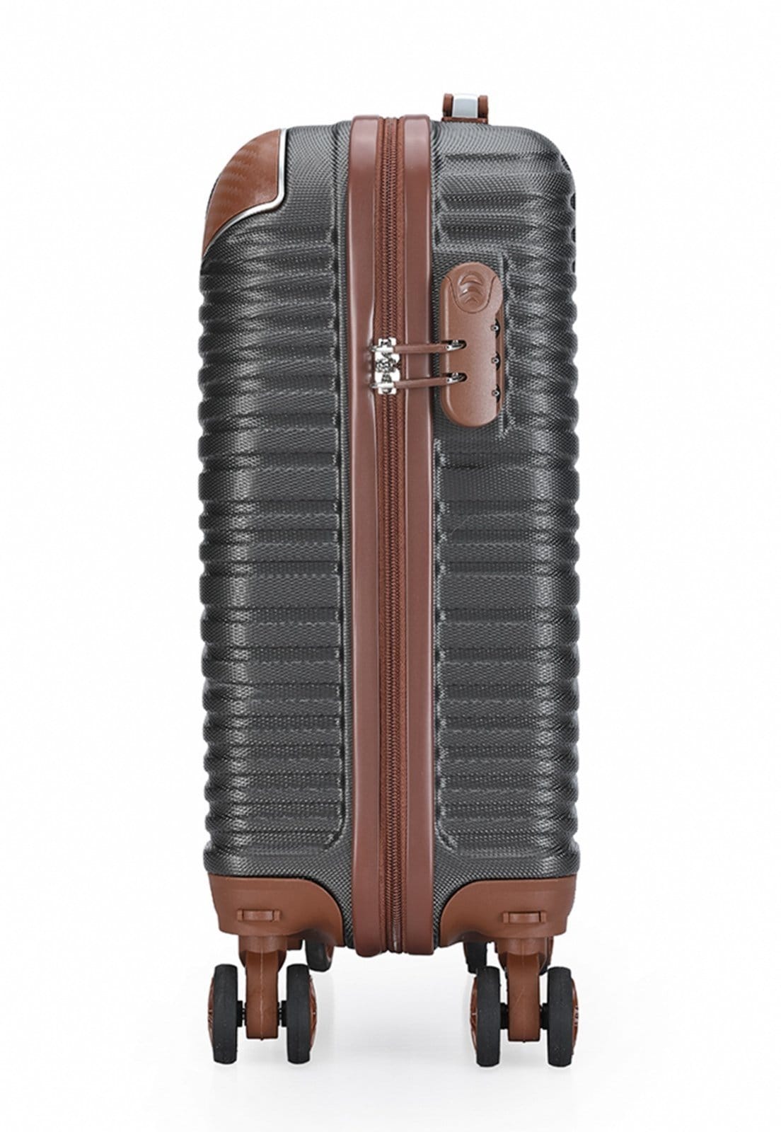 Vista 2 Mala Pequena De Mão Viagem Bordo 4 Rodas Swissport Reforçada Executiva Swissport cinza