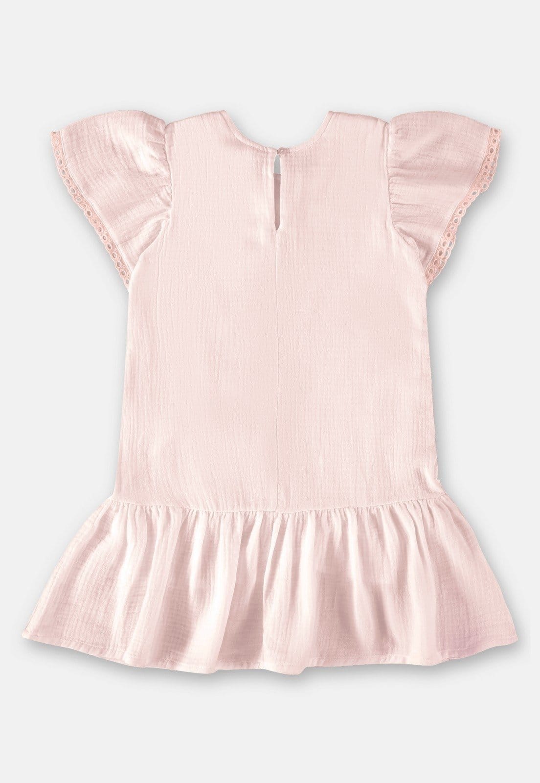 Vista 2 Infantil - Vestido de Manga Curta em Laise Up Baby Up Baby rosa