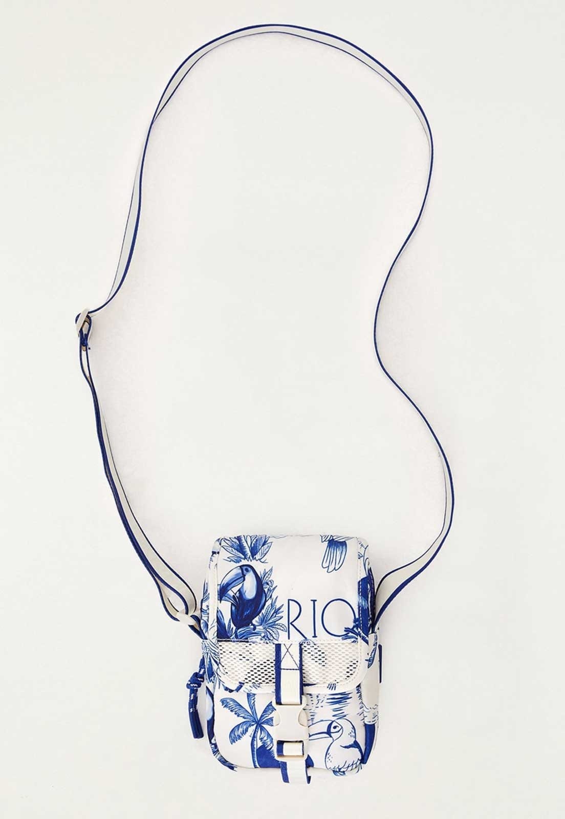 Vista 2 Bolsa Feminina FARM Estampa Tucanos Branca FARM branco