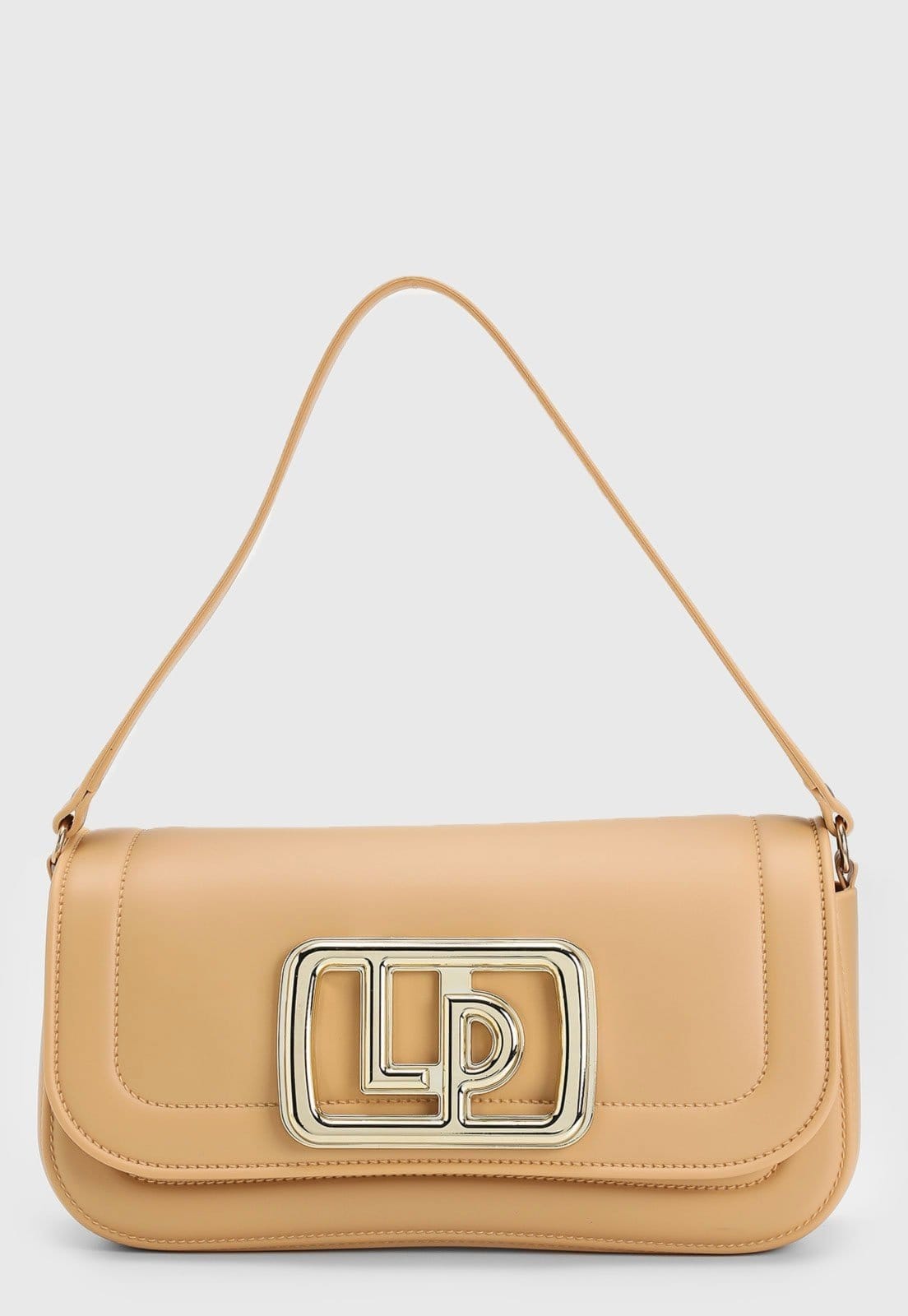 Vista 2 Bolsa Tiracolo Lança Perfume Logo Metalizado Amarela Lança Perfume amarelo