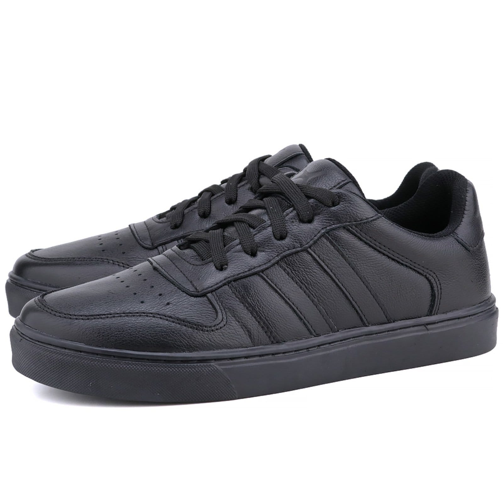 Vista 2 Tênis Casual Mr. Gutt de Couro Listras Mr. Gutt branco