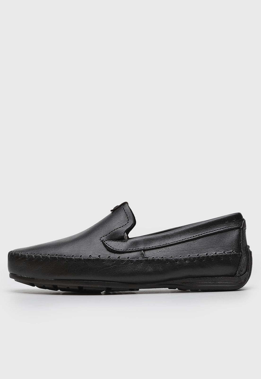 Sapato Casual Masculino Pegada Slip On Preta