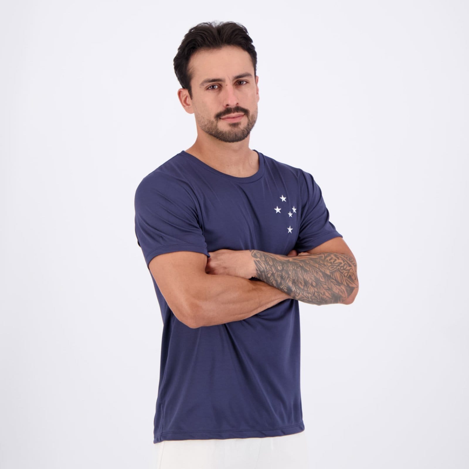 Vista 2 Camisa Cruzeiro Petróleo Surf Center azul