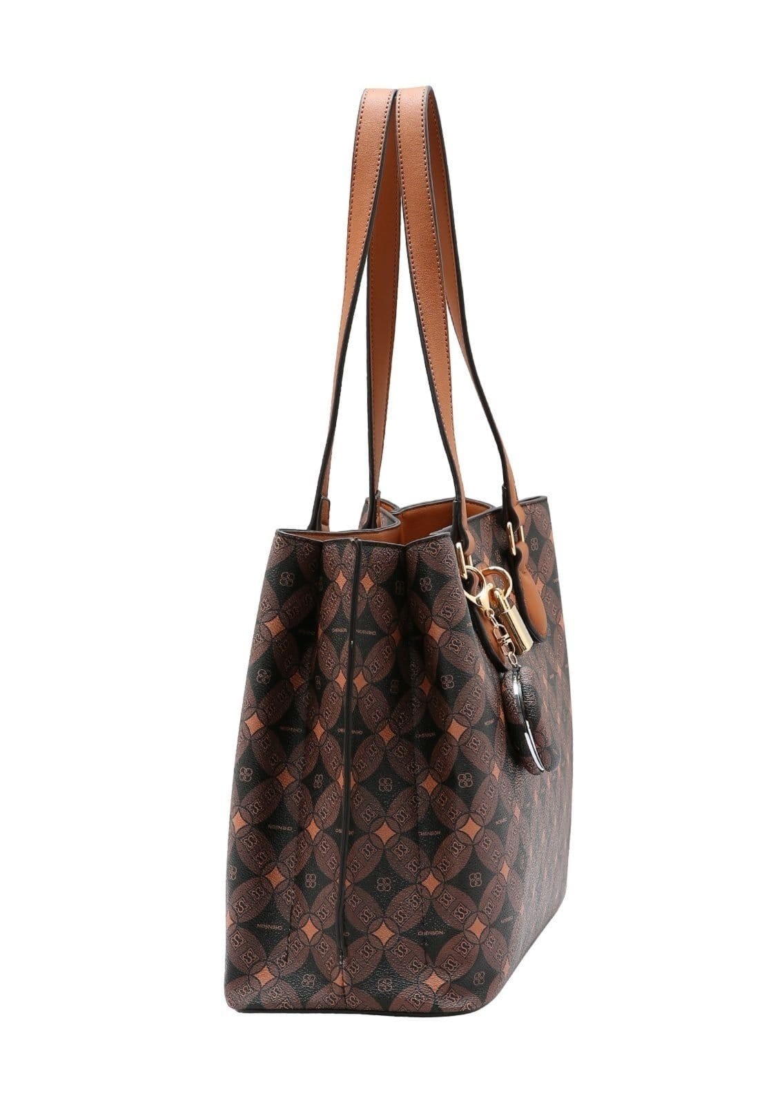 Vista 2 Bolsa Feminina Chenson Monograma Contemporâneo 3485373 Chenson preto