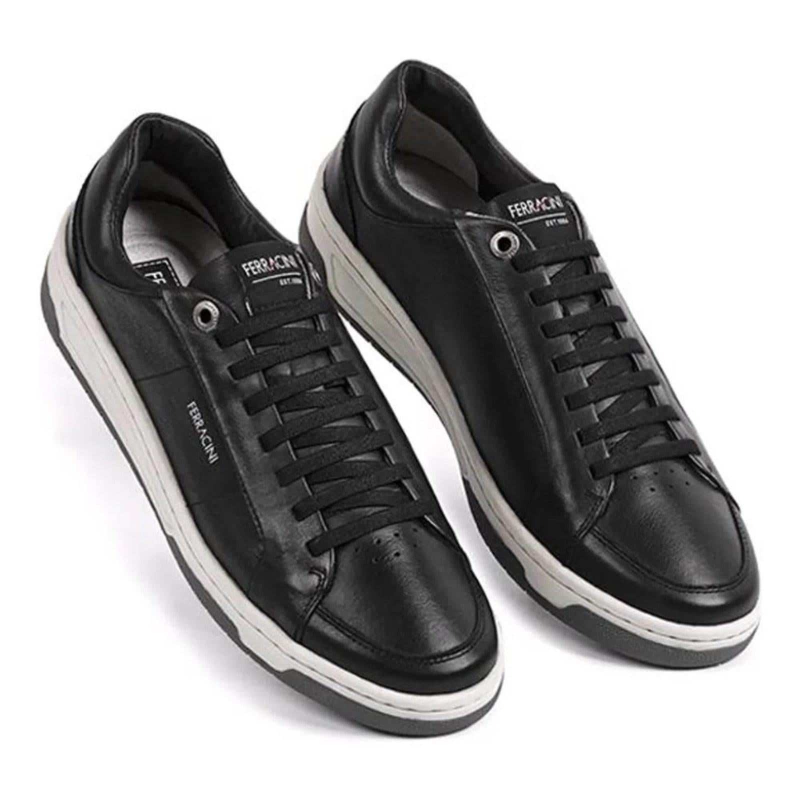 Vista 2 Tênis Sapatênis Ferracini VOX Casual Couro Masculino FERRACINI preto
