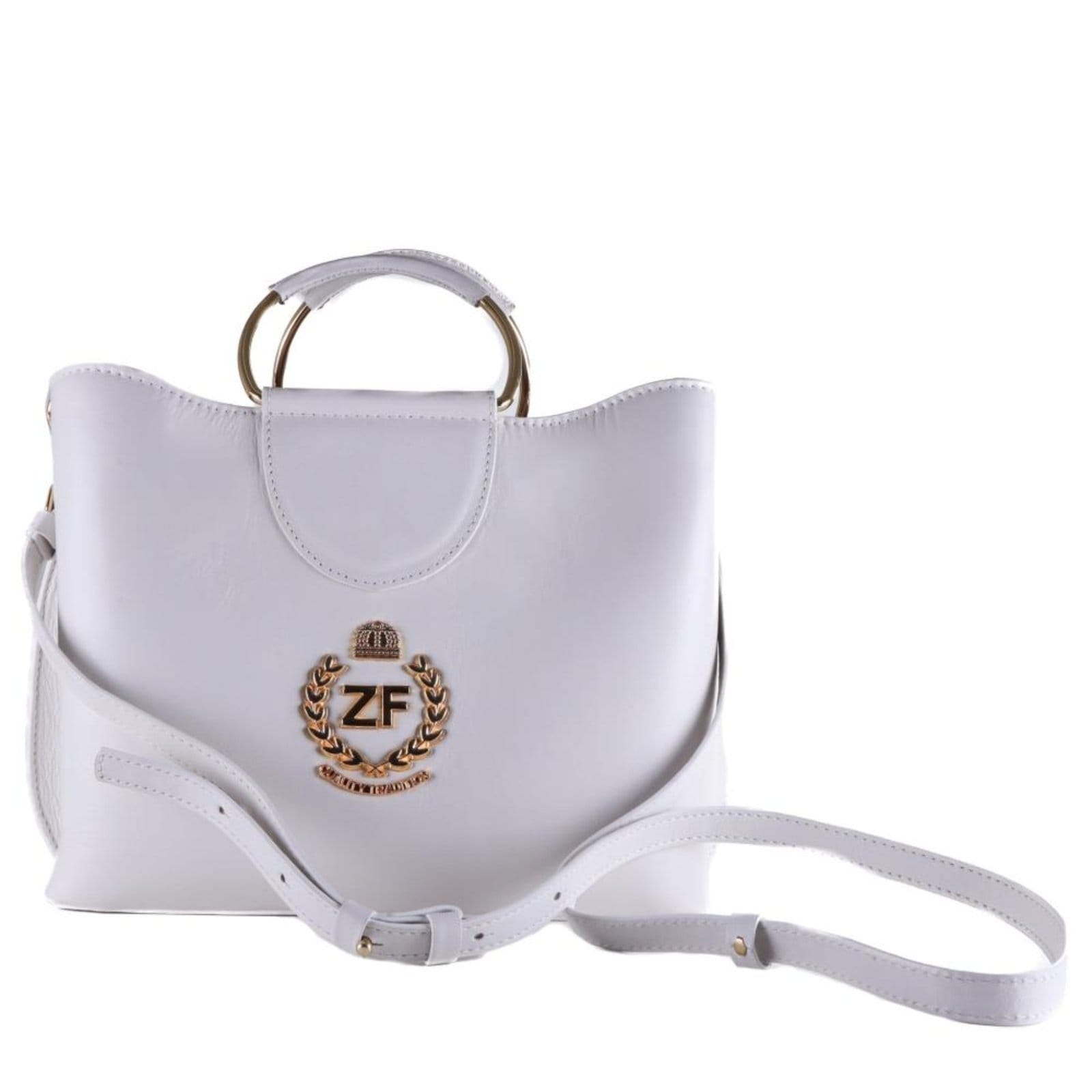 Vista principal Bolsa Feminina Zariff Tote com Alça de Metal 142b Snow Zariff incolor