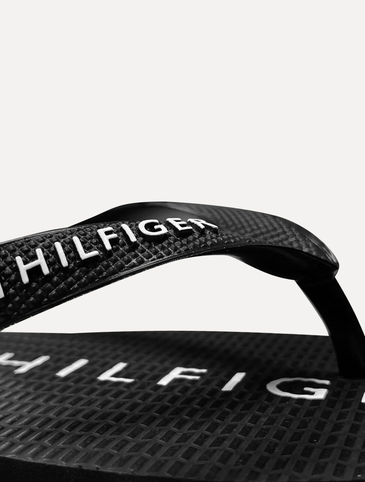 Vista 2 Chinelo Tommy Hilfiger Masculino Rubber Texture Strip Simon 34R Cinza Tommy Hilfiger azul