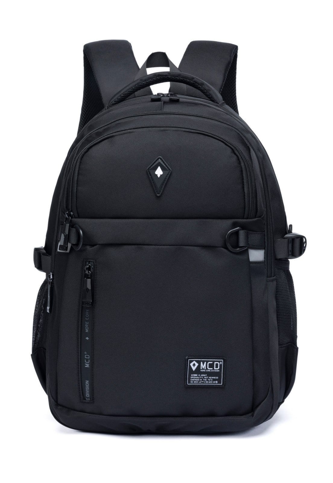 Vista principal Mochila Universitária MCD Reforçada Masculina MCD preto