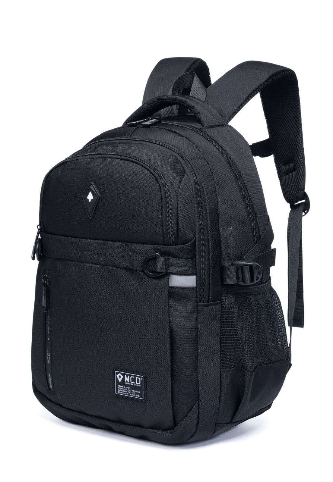 Vista 2 Mochila Universitária MCD Reforçada Masculina MCD preto