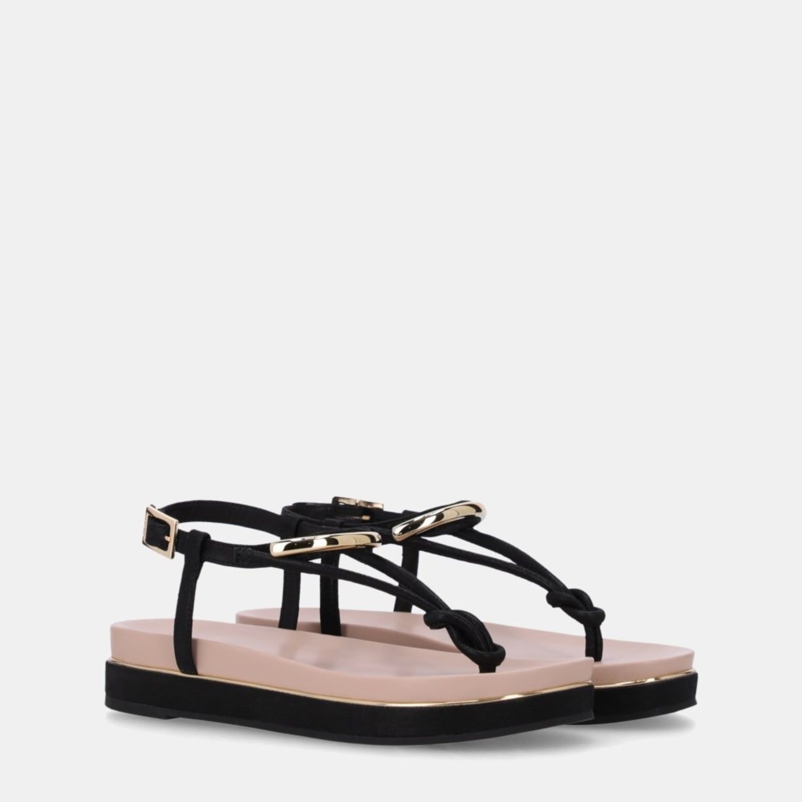 Vista 2 Rasteira Couro Luz Da Lua - 58890400 Luz Da Lua Luz Da Lua preto